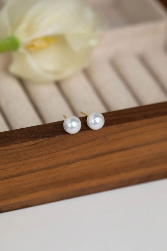 YA珍珠、6A级耳钉299元起~买2再送1！开元棋牌花小钱戴出千元珠光爱迪生珍珠、AKO(图8)